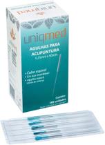 Agulhas para acupuntura 0,25mm x 40mm uniqmed