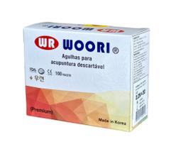 Agulhas para acupuntura Woori 0,20mm x 30mm com 1000 unidades