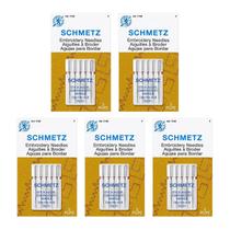 Agulhas para Bordado SCHMETZ tamanho 75/11, pacote com 5 Agulhas para Bordado SCHMETZ tamanho 75/11, pacote com 5