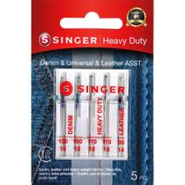 Agulhas para máquinas de costura Singer Universal Heavy Duty, pacote com 2 Agulhas para máquinas de costura Singer Universal Heavy Duty, pacote com 2