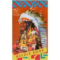 Agulheiro Índio Needle Book Pacote Com 24 Agulhas de Mão e Passador Linha