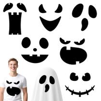 Ahuimeius, pacote com 6 adesivos de feltro Halloween Ghost Eyes para artesanato Ahuimeius, pacote com 6 adesivos de feltro Halloween Ghost Eyes para artesanato