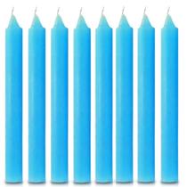 Aib vela palito tradicional kilo 18cm azul claro granel