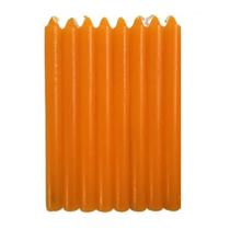 Aib vela palito tradicional kilo 18cm laranja granel Aib vela palito tradicional kilo 18cm laranja granel