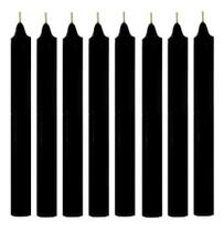 Aib vela palito tradicional kilo 18cm preta granel Aib vela palito tradicional kilo 18cm preta granel