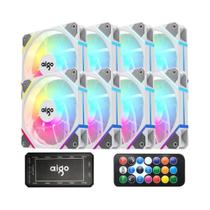 Aigo-am12 rgb fã kit, 120mm ventilador do caso do computador, 6pin refrigerador de água, argb, 12cm