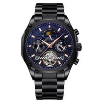 Ailang novo luxo tourbillon relógio mecânico luminoso à prova dágua aço inoxidável relógio automático sem gênero