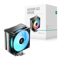 Air cooler 120mm deepcool ag400 g2 argb, black - r-ag400-bkammg2-g