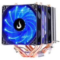 Air cooler duplo fan led azul 120mm 4 heat rise g700 para intel e amd