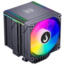 Air Cooler Gamer Rise Mode Temp 8 Black, ARGB, AMD e Intel, 120mm, Preto - RM-ACT8-ARGB-B