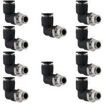 Air Fittings Jienk Pneumatic Male Cotovelo 10PCS 3/8 Tubo OD x 1/4 NPT Air Fittings Jienk Pneumatic Male Cotovelo 10PCS 3/8 Tubo OD x 1/4 NPT