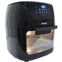 Air Fryer 12 Litros 110V Fritadeira Elétrica Sem Óleo Forno 1700W Painel Digital Preta Amvox Arf1222