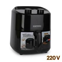 Air Fryer 3.4L 1200W Compacta Preta 220V Fritadeira Elétrica Sem Óleo Prática