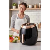Air Fryer 5,5L Preta: Refeições Saudáveis e Deliciosas