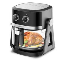 Air Fryer 5L Amvox ARF 1150 1500W 2 em 1 Preto/Prata 220V Air Fryer 5L Amvox ARF 1150 1500W 2 em 1 Preto/Prata 220V