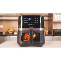 Air Fryer Digital Visor Frontal Gourmand Gris 12 Prog. Reve Antiaderente 1700W BLACK+DECKER - AFDLG