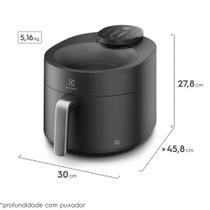 Air Fryer Electrolux por Rita Lobo com 5,1L e Visor Cinza Expert - EAF170 Air Fryer Electrolux por Rita Lobo com 5,1L e Visor Cinza Expert - EAF170