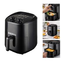 Air Fryer Elétrica Yeet sem Óleo 3,4L Turbo com Grelha Cesto Removível Preto 110V