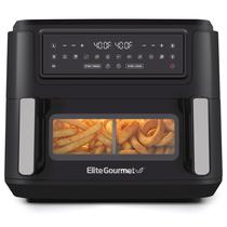 Air Fryer Elite Gourmet EAF1055D 11L - Dual Zone 1600W - Preto