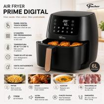 Air Fryer Fischer Prime Digital 6L 1700W Touch 9 Funções Antiaderente Air Fryer Fischer Prime Digital 6L 1700W Touch 9 Funções Antiaderente