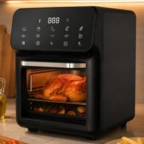 Air Fryer Forno 10 Litros 127V Digital 1350W Painel Touch Sem Óleo Fritadeira Preta Moderna Luxo Air Fryer Forno 10 Litros 127V Digital 1350W Painel Touch Sem Óleo Fritadeira Preta Moderna Luxo