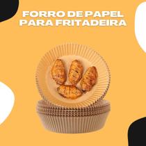 Air Fryer Forro De Papel Antiaderente Descartável 50 Peças Cozinhe Sem Bagunça e Preserve o Sabor Do Alimento - TUS