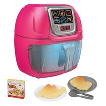 Air Fryer Fritadeira Brinquedo Cozinha Infantil Com Luz Som - DM Toys