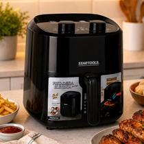 Air Fryer Fritadeira Elétrica 3,4 Litros 1200W 220V Sem Óleo Alça Removível Desligamento Automático Controle de Temperatura Ajustável