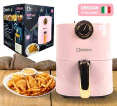 Air Fryer Fritadeira Elétrica Premium Rosa Sem Óleo 220v - Dessini