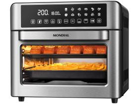 Air Fryer Mondial AFO-25L-BI Preto e Inox com Timer 25L Air Fryer Mondial AFO-25L-BI Preto e Inox com Timer 25L