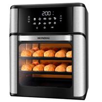 Air Fryer Mondial Oven Afon-12l-bi Cor Preto/inox 127v