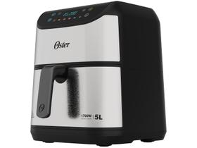 Air Fryer Oster OFRT930 Inox e Preto com Timer Inox 5L