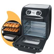 Air Fryer Oven Fritadeira Elétrica Cesto Removível 12 Litros Florença 4 em 1 Grande com Forno Cozinha Sem Óleo Timer