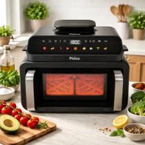 Air fryer philco 11 litros paf11c com abertura frente e em cima Air fryer philco 11 litros paf11c com abertura frente e em cima