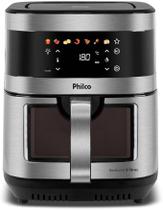 Air Fryer Philco PAF90C Visor Glass Painel Digital 9L Preto com Inox