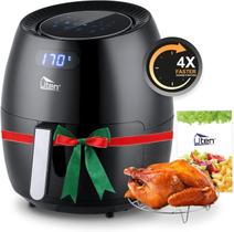 Air Fryer Uten 6.5L 1700W Modo de fritura profunda 8 em 1 preta