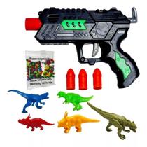 Air Gun de Brinquedo com Bolinhas de Gel e Dardo - Tema Dinossauro