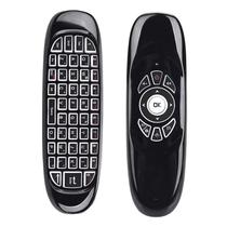 Air Mouse C120 Controle Remoto Sem Fio Com Teclado QWERTY E Giroscópio Para Smart TV Android Box PC
