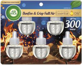 Air Wick Plug in Perfumed Oil Refil 5 ct Bonfire Fall Air