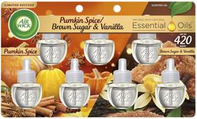 Air Wick Plug in refil de óleo perfumado de 7 quilates de abóbora e açúcar mascavo