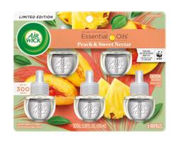 Air Wick Plug in, refil de óleo perfumado, pêssego fresco, 5 quilates