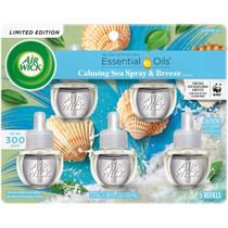 Air Wick Plug in, refil de óleo perfumado, spray marinho calmante de 5 quilates