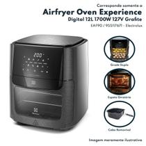 Airfryer Experience Oven Digital 12L1700W 127V Cinza Grafite Electrolux Original Eaf90 955117671 Com Cabo Removível e Espeto Giratório