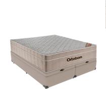 Airtech Colchão Ortobom Queen com Baú Bege SpringPocket Airtech Colchão Ortobom Queen com Baú Bege SpringPocket