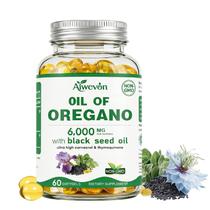 Aiwevon Óleo de Orégano e Semente Preta 60 Cápsulas Softgel