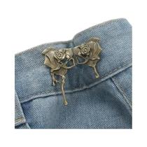 Ajustador De Cintura De Metal Para Calças Jeans E Saias, Sem Necessidade De Costura