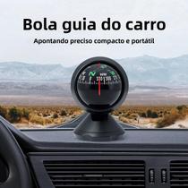 Ajustável 360 graus Mini Bússola De Navegação Para Carro Guia Esférico Para Veículo E Barco