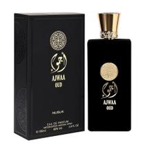 Ajwaa Oud Black Nusuk Perfume Masculino Eau de Parfum 100ml Árabe