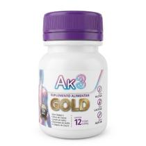 Ak3 Gold com 12 Cápsulas de 500mg Suplemento Alimentar Ak3 Gold com 12 Cápsulas de 500mg Suplemento Alimentar