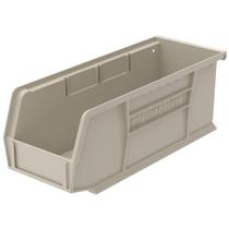 Akro-Mils 30224 AkroBins Plástico Storage Bin Hanging Stacking Containers (11-Inch x 4-Inch x 4-Inch), Stone, (12-Pack)